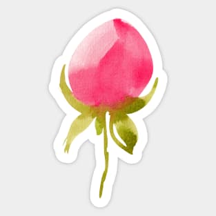 watercolor rose Sticker